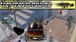 they tried to rush me this happened on pubg mobile