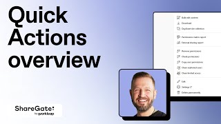 Quick actions overview