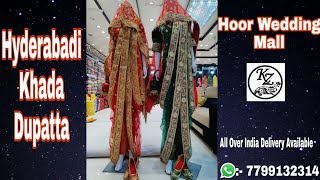 Hyderabadi khada dupatta //draping styles // Muslim bride ||#2021#Hyderabadi wedding