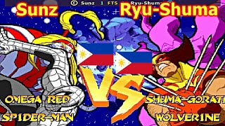 Marvel Super Heroes Vs. Street Fighter - Sunz vs Ryu-Shuma FT5