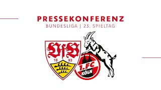 Pressekonferenz vor VfB Stuttgart - 1. FC Köln