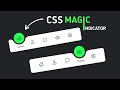Magic Navigation Menu Indicator using Html CSS & Javascript | Curve Outside Effects