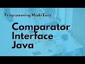 Comparator Interface in java || Advance Java Concepts