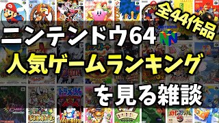 【雑談】ニンテンドウ64の人気ゲームソフトランキングを見る動画