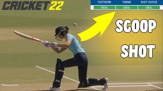 How to Play The Scoop Shot In Cricket 22 Using Pro Batting Controls