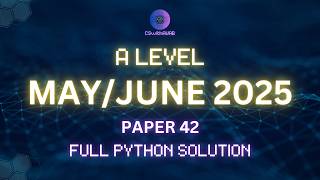 Paper 42 May/June 2025 Python Q1 | A Level Computer Science 9618