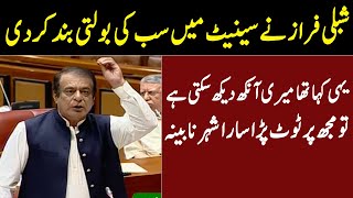 شبلی فراز نے سینیٹ میں سب کی بولتی بند کردی | Shibli Faraz Senate Speech | GNN