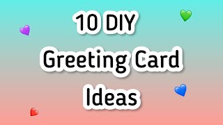 10 DIY Greeting Cards😍 #diy #card #craft #art #viral #shorts #trending #youtubeshorts #drawing