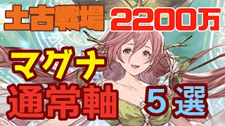 【土古戦場】EX+2200万　土マグナ通常軸5選【グラブル】