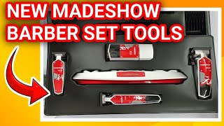 NEW MADESHOW SET CLIPPER TOOLS!  UNBOXING 🔥  powerful clipper for barber! #unboxing #clipperreview