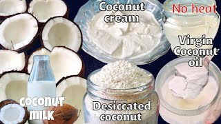 How to make Coconut Oil at home | Extra virgin coconut oil | Cold pressed oil @OrganicHome