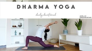 30-Min Dharma Yoga Intermediate | Daily Devotional | Lydia Lim Yoga