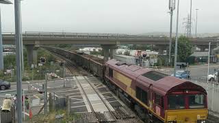 DB Cargo Class 66188 @ Newhaven Town - 6O13 Acton to Newhaven Marine 09/07/20