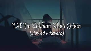 Dil Pe Zakham Khate Hain[Slowed + Reverb ]|Alone Lofi Song|Sad Lofi song|Ustad Nusrat Fateh Ali Khan