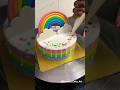 Rainbow 🌈 cake decorating how to make | #shorts #cake #rainbowcake #viralvideo  #youtubeshorts