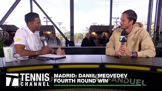 Daniil Medvedev Talks About Playing Doubles With Tommy Paul | 2024 Madrid 4th Round