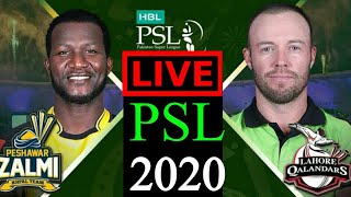 PSL LIVE 2020|Lahore Qalandars vs Peshawar zalmi live match 2020|