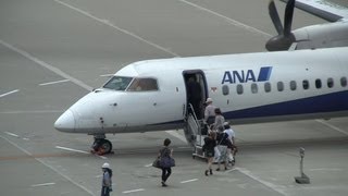 ANA Bombardier DHC-8-402Q Dash 8 JA846A Take off at Nagoya