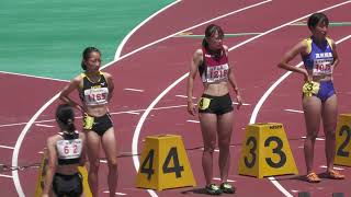 第76回新潟県陸上競技選手権大会　女子100M　予選2組目