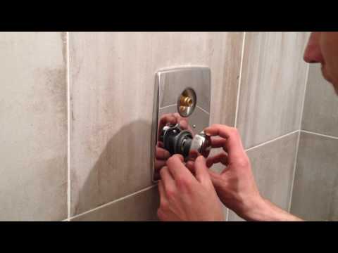 Shower valve installation Shower valve installation