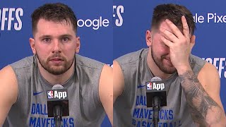 Luka Doncic hilarious reaction to interview being interrupted by moaning 😂