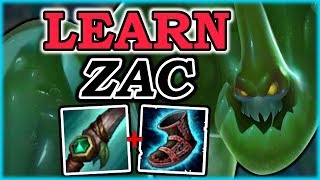 HOW TO PLAY ZAC LIKE A PRO IN 11 MINUTES - Zac Jungle Guide - League of Legends Champion Guide: Zac
