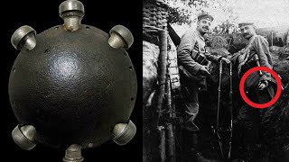 An unusual disc grenade. Weapons of the First World War. Diskushandgranate 1915.