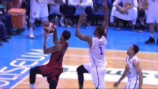 Terrence Jones with the chasedown block on Chris McCullough! | PBA Commissioner’s Cup 2019 Finals