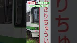 日章旗\u0026レアな8500系　#鉄道 #train #電車 #都営#都電#都電荒川線 #都電8500系