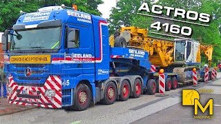 Schwertransport Seeland BigMove mit Komatsu Bagger \u0026 Bauer Bohrgerät Mega Autobahn Baustelle #30