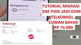 DS REVIEW Tutorial Membuat Kartu Provider Telkomsel Simcard Fisik Menjadi Esim Buat di iPhone 13 Dll