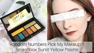 Random Numbers Pick My Eyeshadow | Smashbox Sunlit Yellow Palette || Laura Nolan