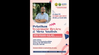 PELATIHAN SYSTEMATIC REVIEW DAN META ANALISIS