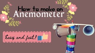 Anemometer| How to make an Anemometer| Science project |Make Anemometer easily |Handy & Homely Hacks