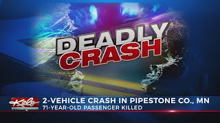 Deadly crash in Pipestone County, MN