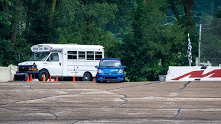 Sundae Cup Honda Fit goes AutoXing at an Oval