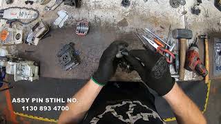 Stihl MS 170 / 180 How to replace cylinder and piston