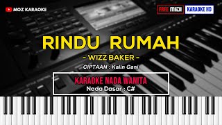 RINDU RUMAH - NADA WANITA | FREE MIDI | KARAOKE POP TIMUR | KARAOKE HD | EFWE KARAOKE