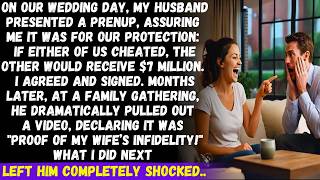 My husband signed a prenup and later tried to use it to cheat me out of my $7M but he got shocked..