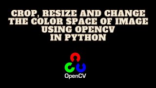 Crop, resize and change the color space of an image using OpenCV in python