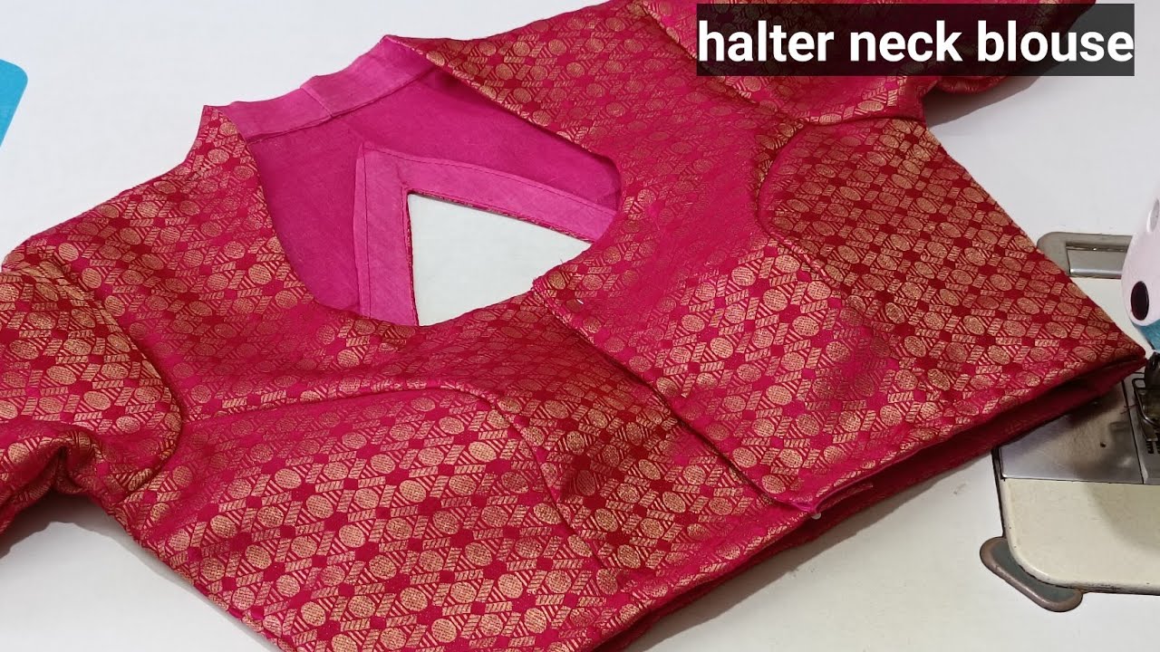 Halter Neck Blouse Cutting Pattern Buy Halter Neck Blouse Sewing