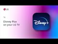 Disney Plus on your LG TV