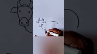 cow drawing  🐄#shorts #viral #youtubeshorts