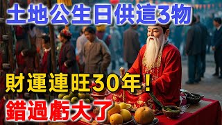 二月初二拜土地公必看！這3樣供品最得神明歡心，積德旺財30年！ | 禪境