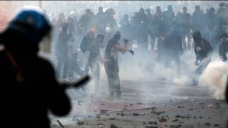 أعمال عنف خلال تظاهرة للغاضبين في روما