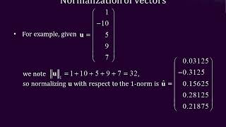4.3 Unit vectors and normalization