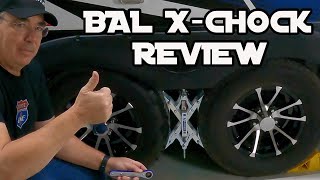 BAL X-Chock Prevents RV Travel Trailer Tire Shifting