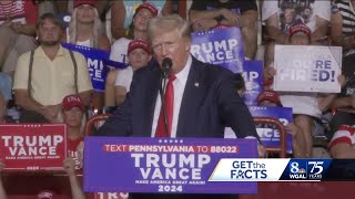 Fact check: 3 claims Trump made at Harrisburg rally