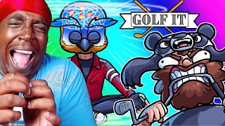 Reaction To Golf-it Funny Moments - The Map That Broke Everyone Else!