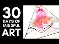 Abstract Watercolor Painting Tutorial + Body Scan Meditation for Anxiety | Expressive Arts Exercises